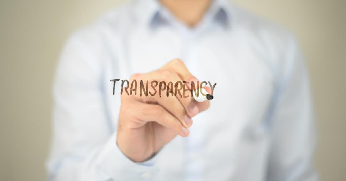 Transparency - The Advantage is Clear