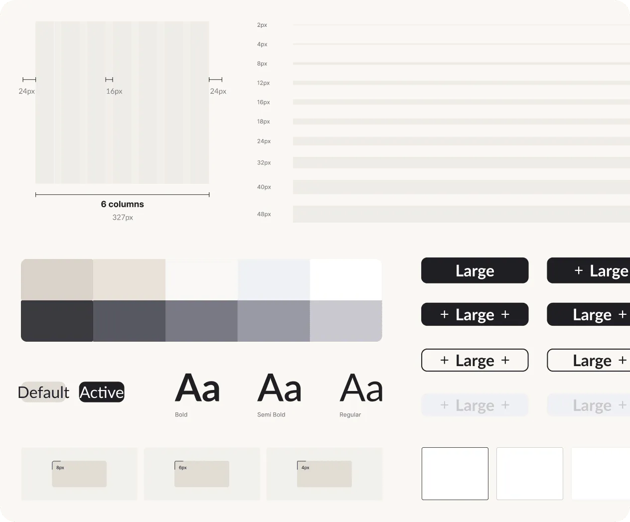 Mediums design system components and styles